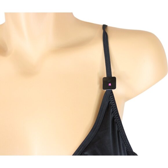 NWT La SENZA Bodysuit Thong Low Back Black Medium Satin Underwire T80 - Picture 5 of 10